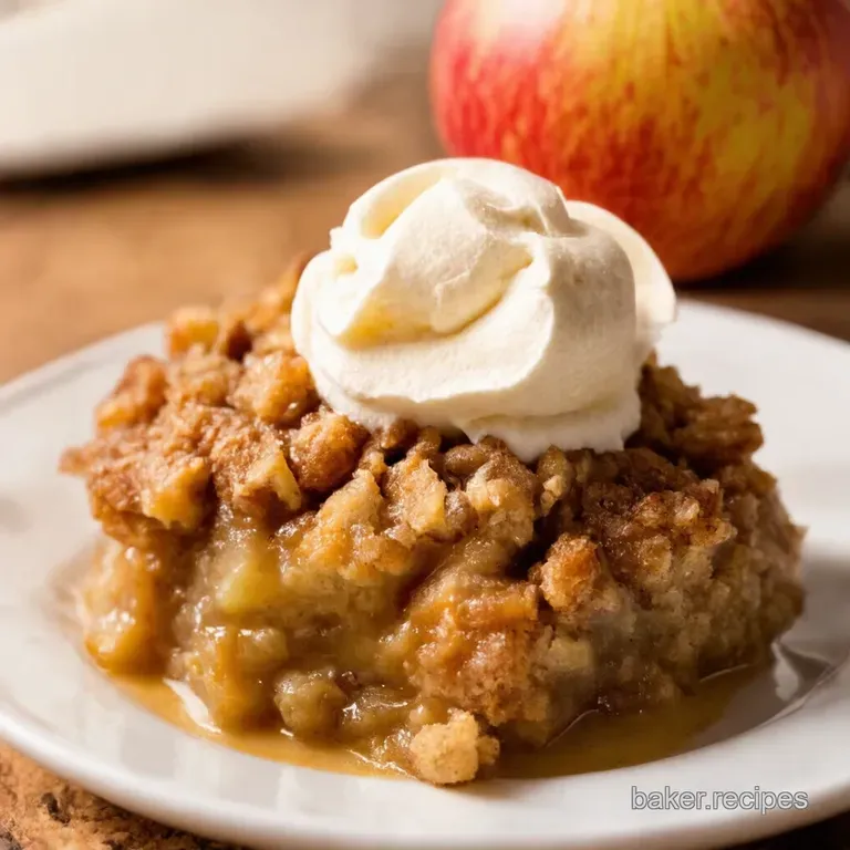 Easy Crock Pot Apple Crisp Autumn in a Slow Cooker presentation