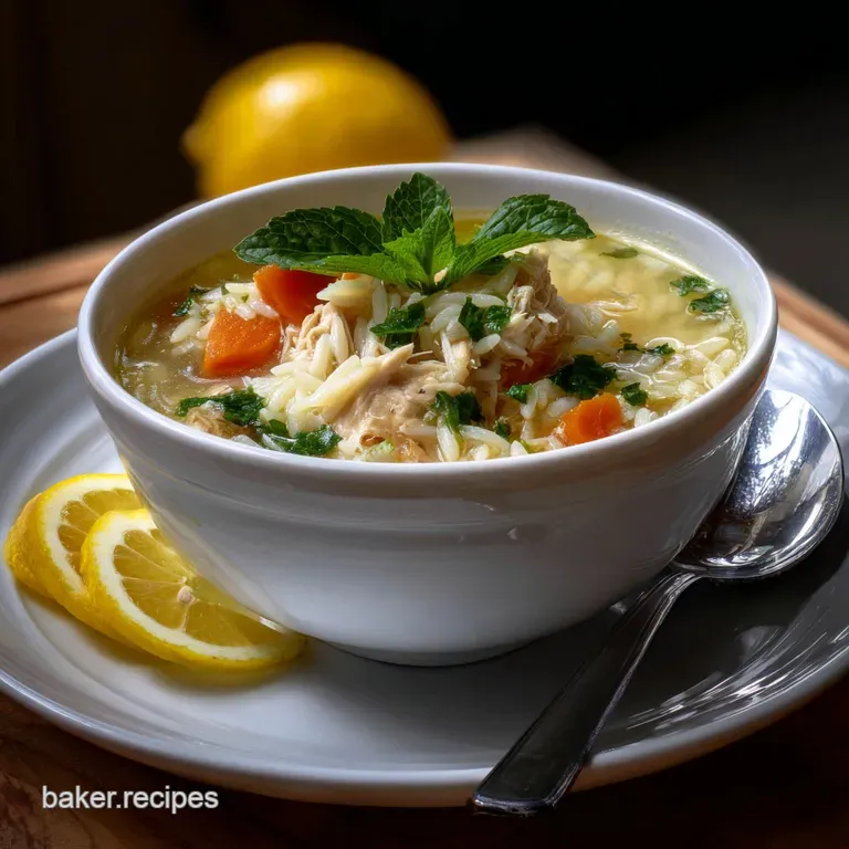 Easy Crockpot Lemon Chicken Soup Recipe presentation