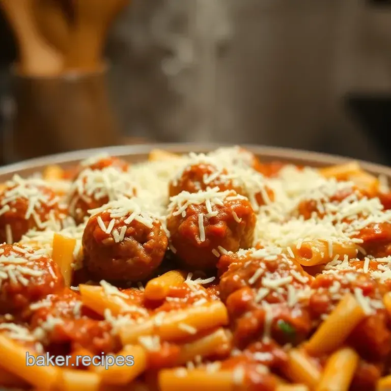 Easy Dump and Bake Meatball Casserole