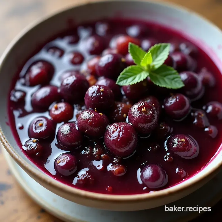 Blueberry Chutney with a Hint of Ginger and Spice