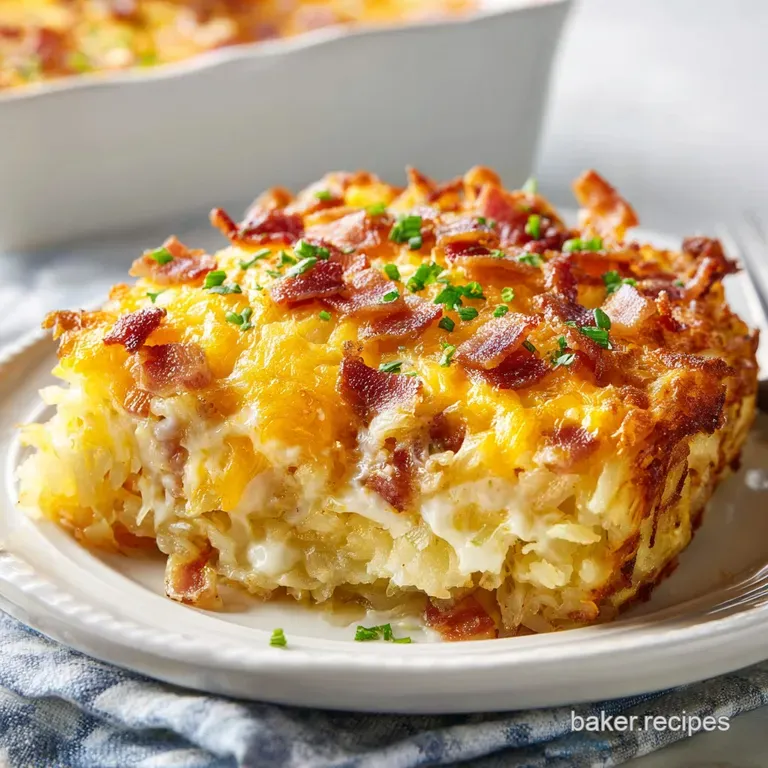 Easy Hashbrown Breakfast Casserole: Savory Bake