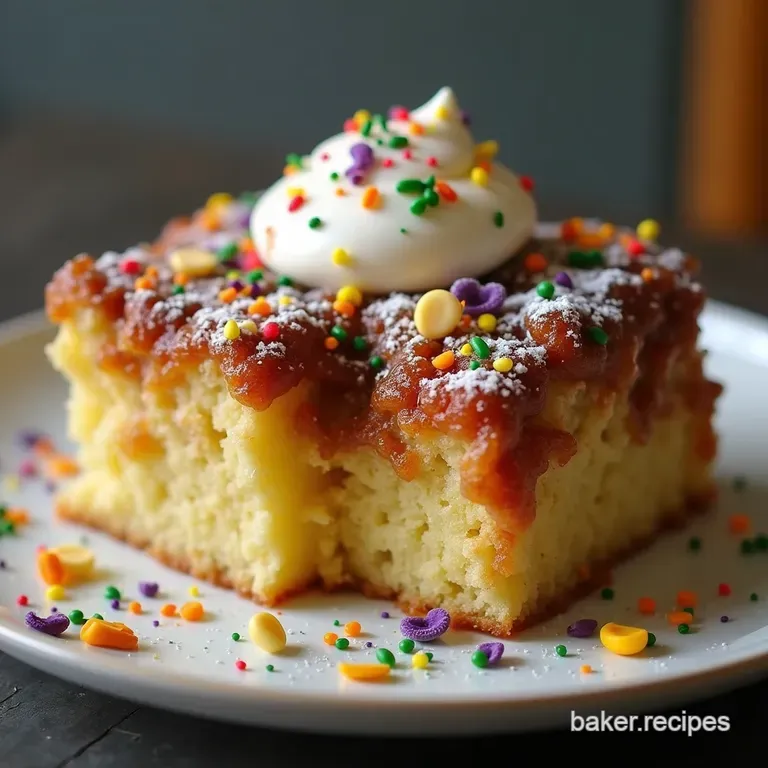 The Mardi Gras Miracle Lazy King Cake Dump Cake