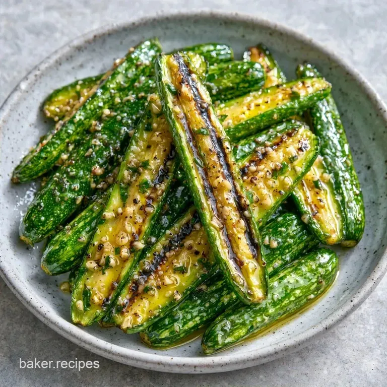 Easy Lemon Grilled Zucchini with Garlic