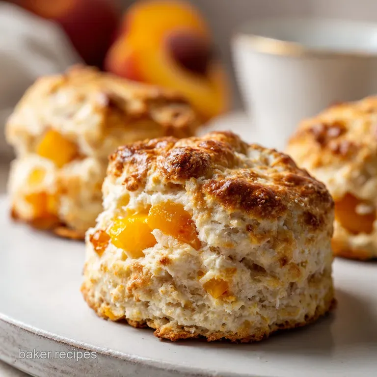 Easy Peach Scones Recipe: Golden and Flaky
