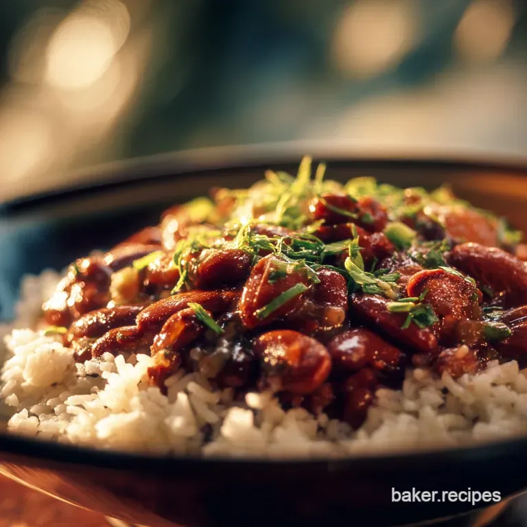 Rice Cooker Red Beans and Rice Ultracreamy Cajun Comfort Done Easy presentation