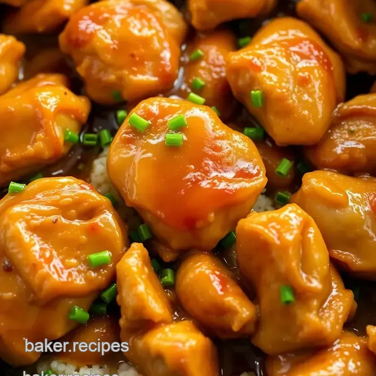 Easy Slow Cooker Honey Garlic Chicken presentation