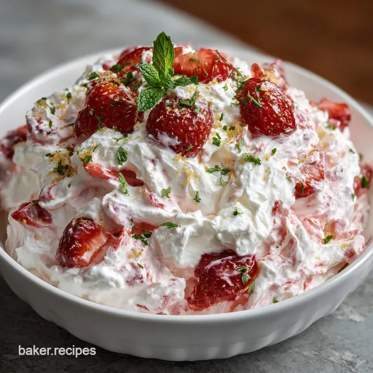 Strawberry Fluff Salad: Retro Delight Chefs Cloud Salad