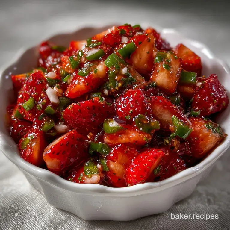 Strawberry Salsa Recipe: Sweet Spicy Fresh Delight presentation