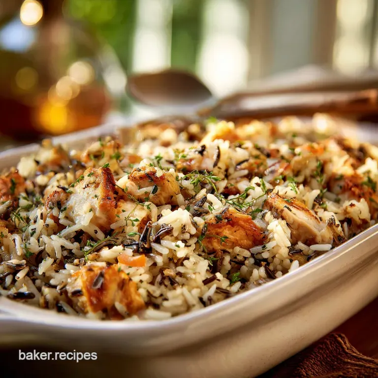 The Wild Rice Wonder Neiman Marcusstyle Chicken Casserole presentation