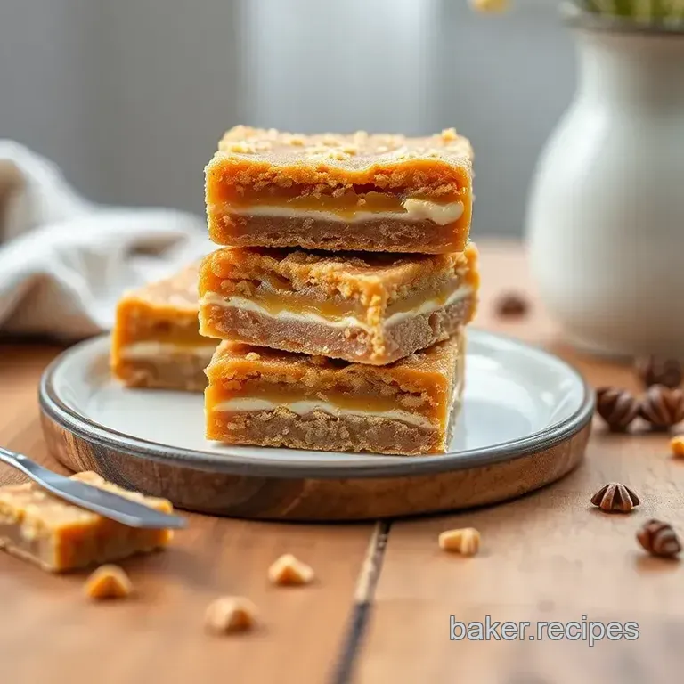 Enchanted Butterscotch Dream Bars presentation
