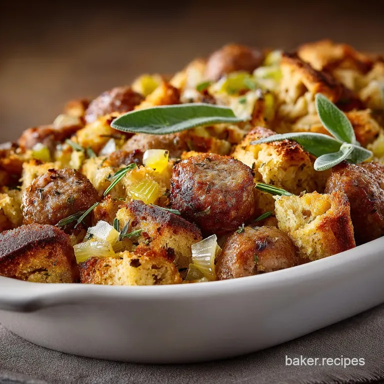Enhanced Stove Top Stuffing the Sunday Roast Secret with Sausage Sage presentation