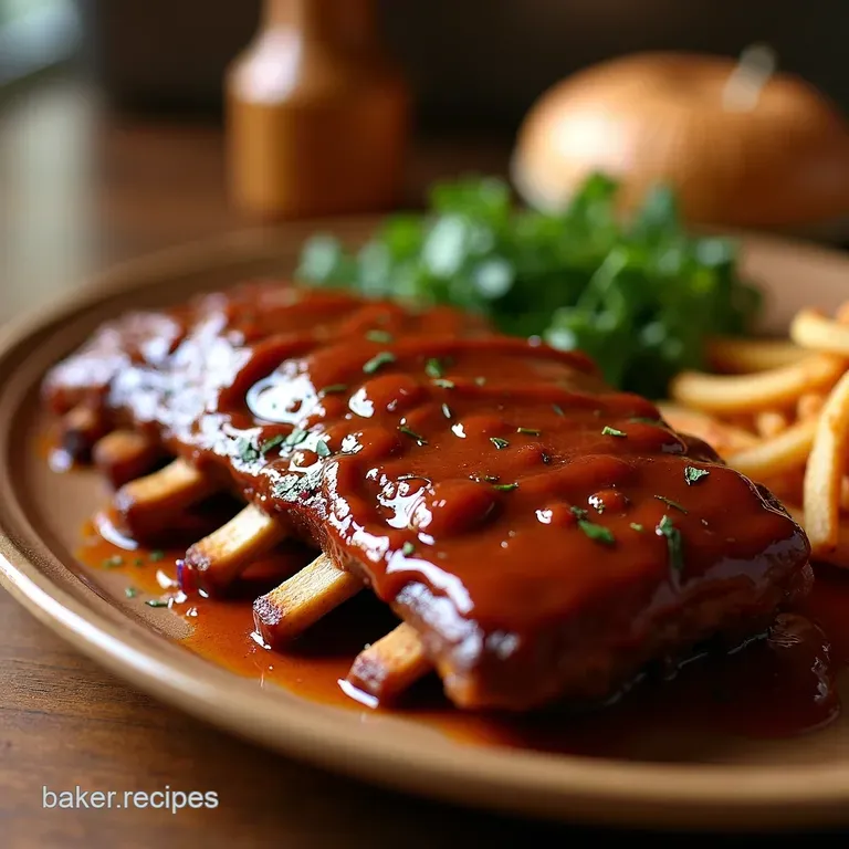 Falloffthebone Crockpot Bbq Ribs presentation