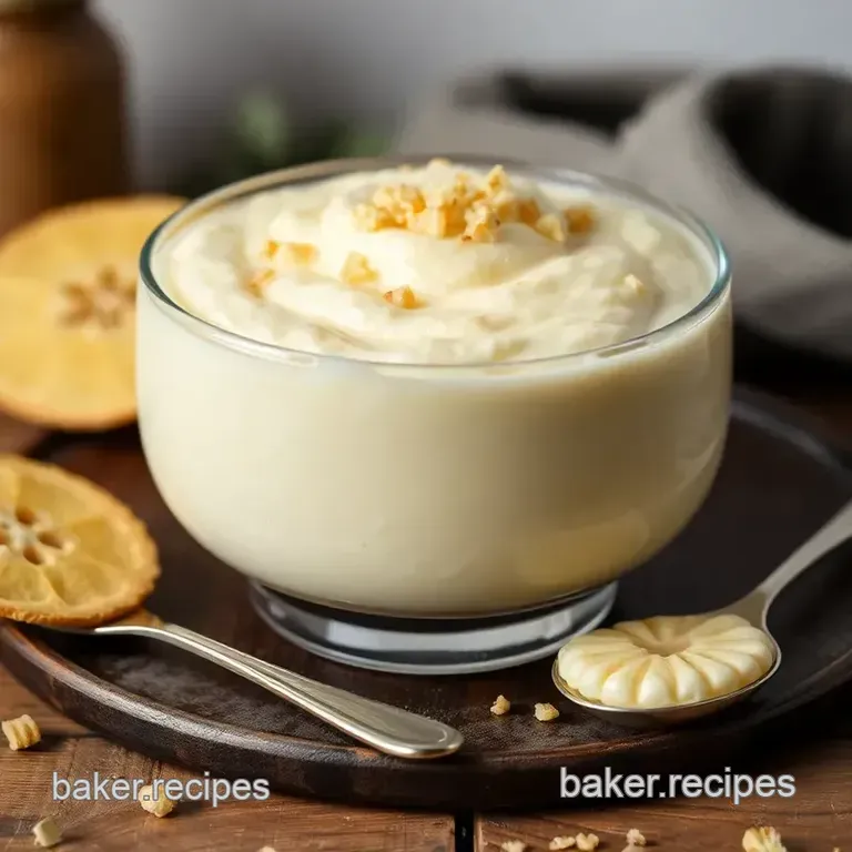 Simmered Rice Eggnog Dessert Delight presentation