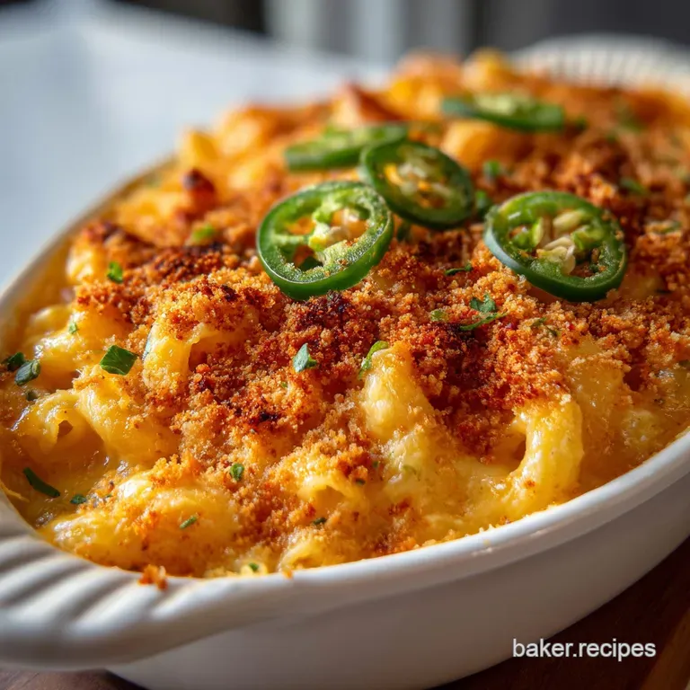 Jalapeno Mac and Cheese: the Ultimate Fiery Bake presentation