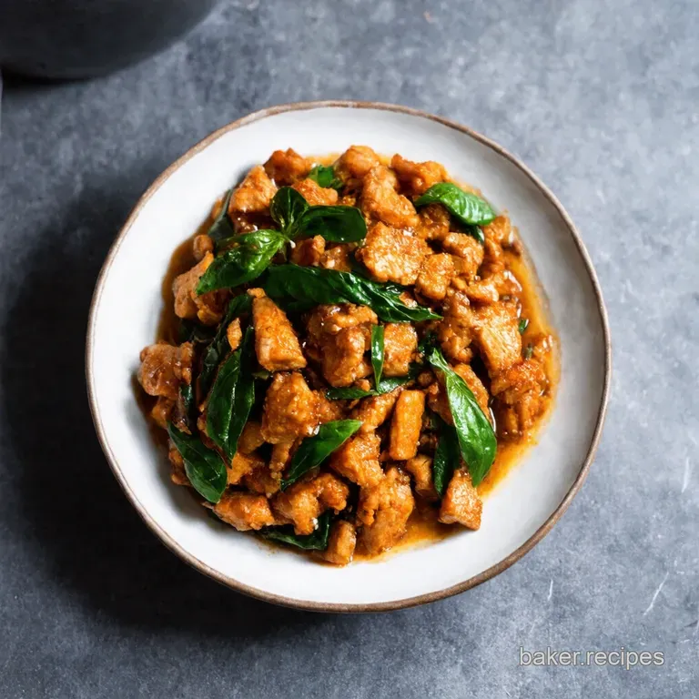 Fiery Thai Basil Pork StirFry Pad Kra Pao Moo