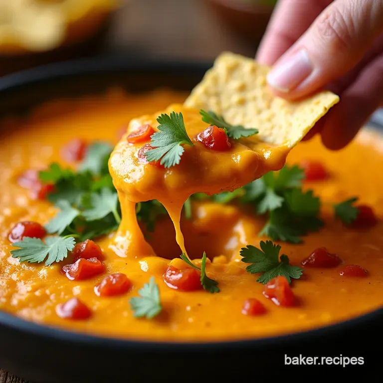 Fiesta Fundido a Killer Mexican Cheese Dip presentation