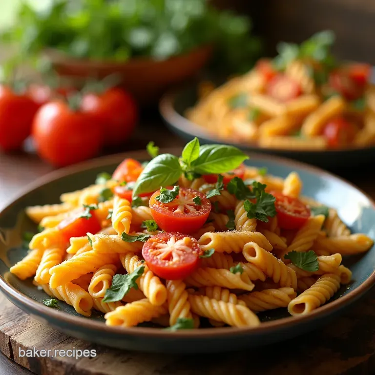 Fiesta Pasta Salad a Taste of Mexico in Every Bite presentation