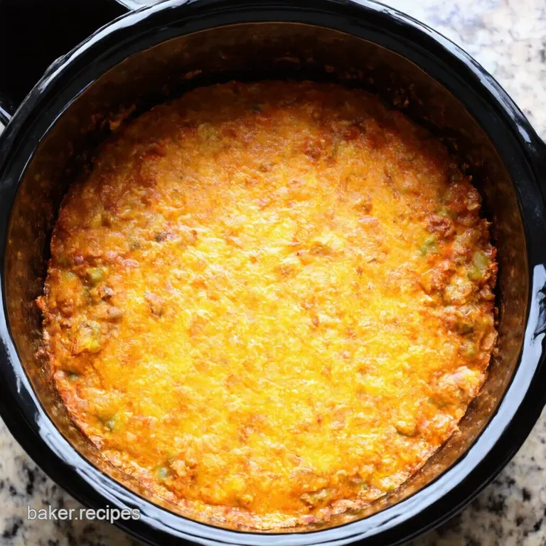 Fiesta Slow Cooker Casserole a Lazy Cooks Mexican Dream presentation