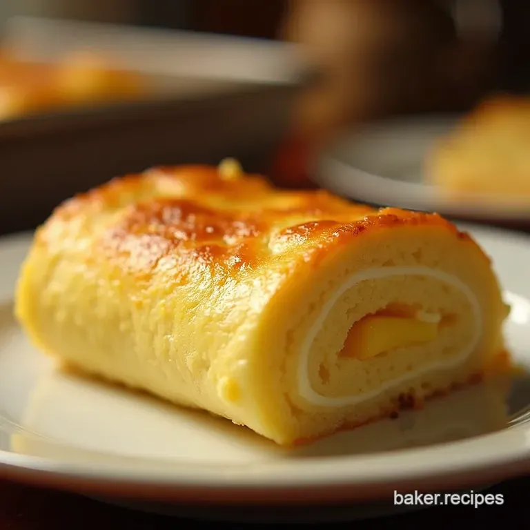 The Pillowtop Baked Omelet Roll Fluffy Perfection Made Easy presentation