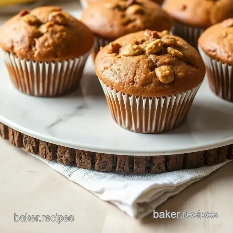Heavenly Banana Muffins presentation