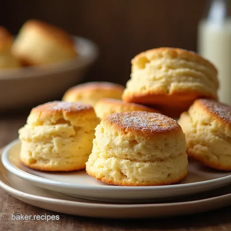 Fluffy Cloud Baking Powder Biscuits presentation