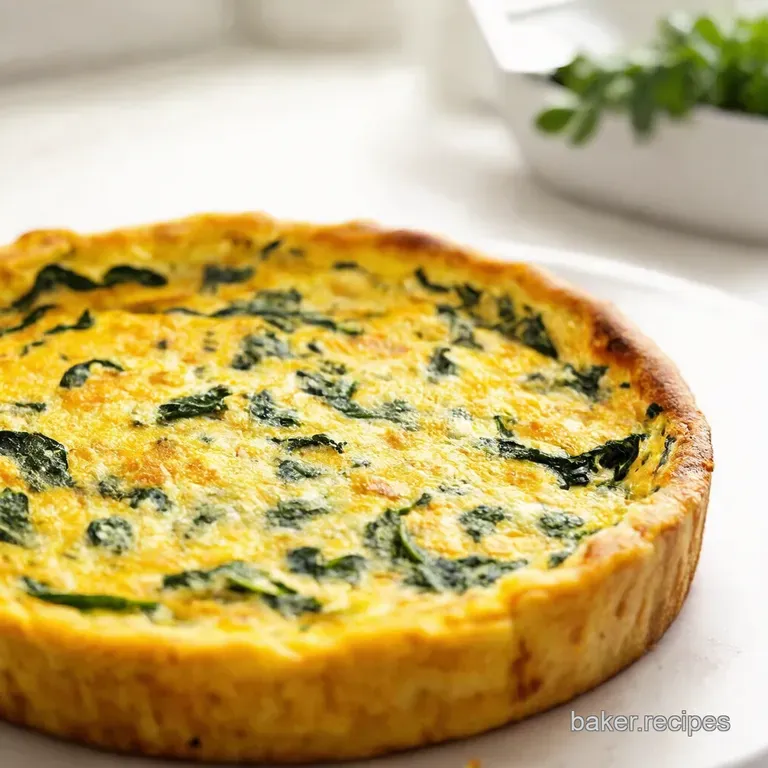 Fluffy Cloud Egg White Frittata with Spinach Feta presentation