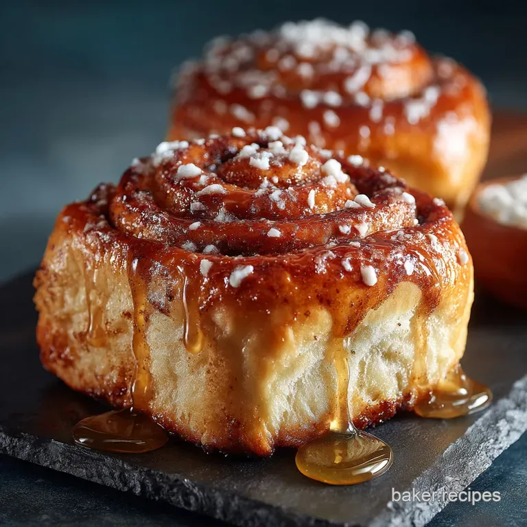 The Weekend Treat Fluffy Overnight Cinnamon Swirl Buns with Tangy Cream Cheese Frosting presentation