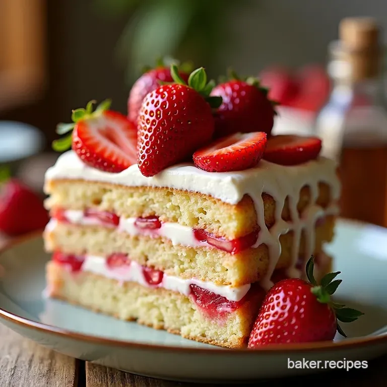 The Ultimate Fresh Strawberry Layer Cake a Taste of Summer presentation