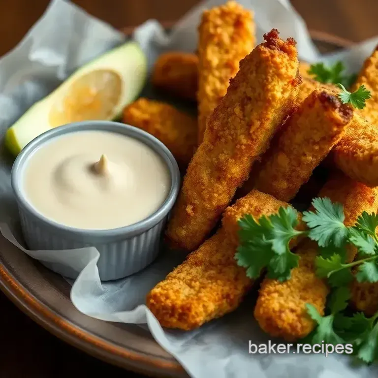 Fried Avocado Fries with Queso Dip