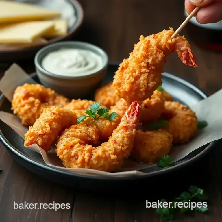 Easy Coconut Shrimp Recipe presentation