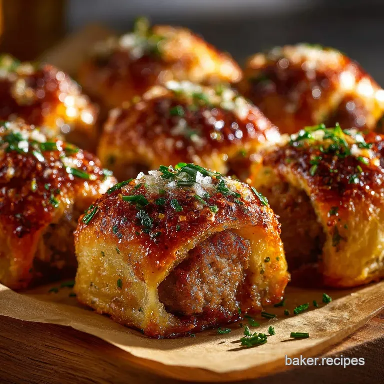 Football Snacks: Sticky Cheesy Sausage Roll Bites (The Great British Way)