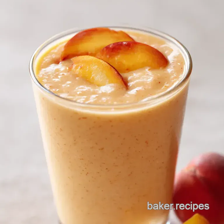 Georgia Peach Perfection Smoothie presentation