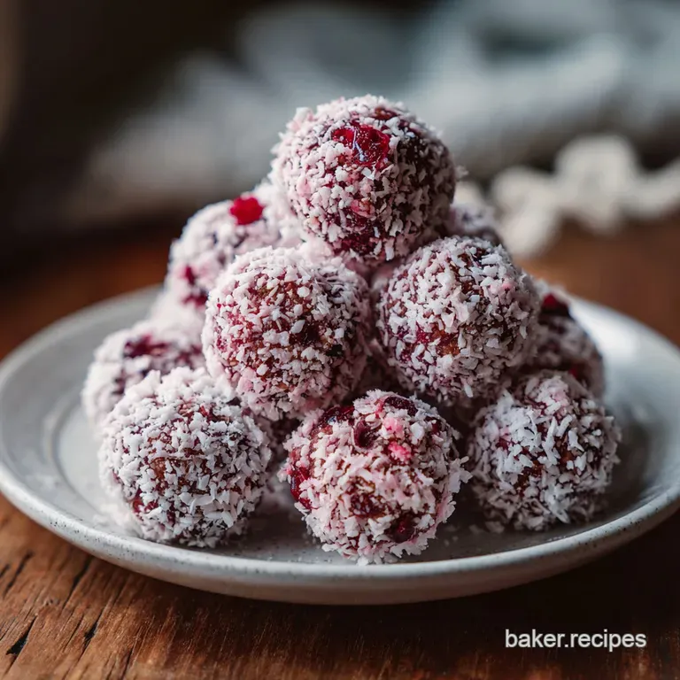 Tender meatballs bathed in rich cranberry glaze, artfully arranged with a sprig of fresh rosemary.