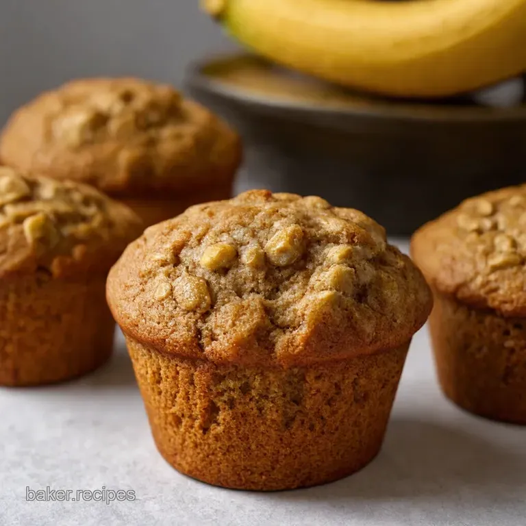 Go Bananas for Oatmeal Soft Fluffy Banana Oatmeal Muffins presentation