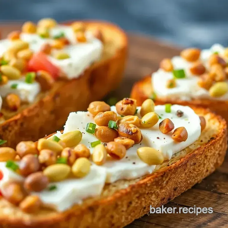 Goat Cheese and Pistachio Bruschetta