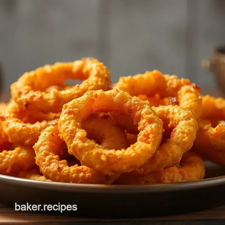 Fried Onion Rings with Golden Crunch