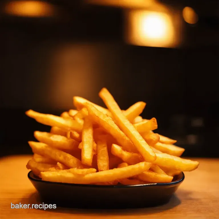 Golden Crispy Homestyle French Fries presentation