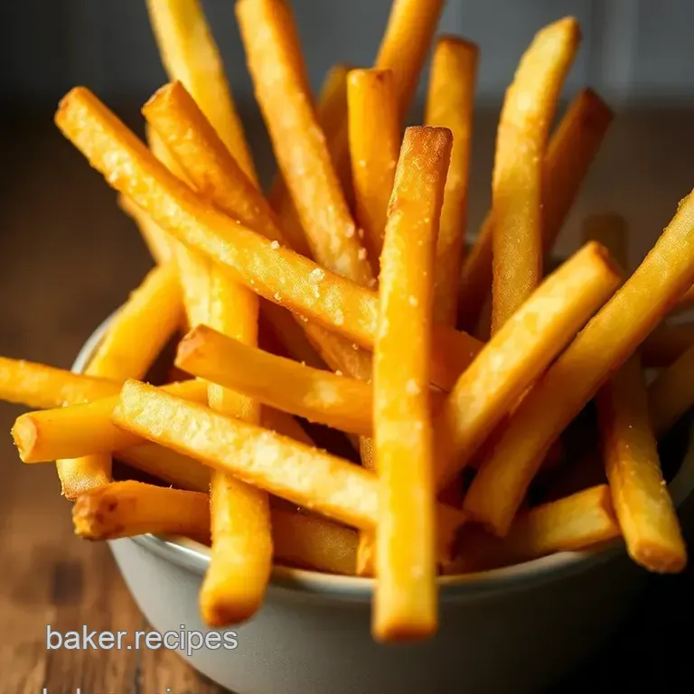 Golden Crispy Perfection: the Ultimate Homemade French Fries presentation