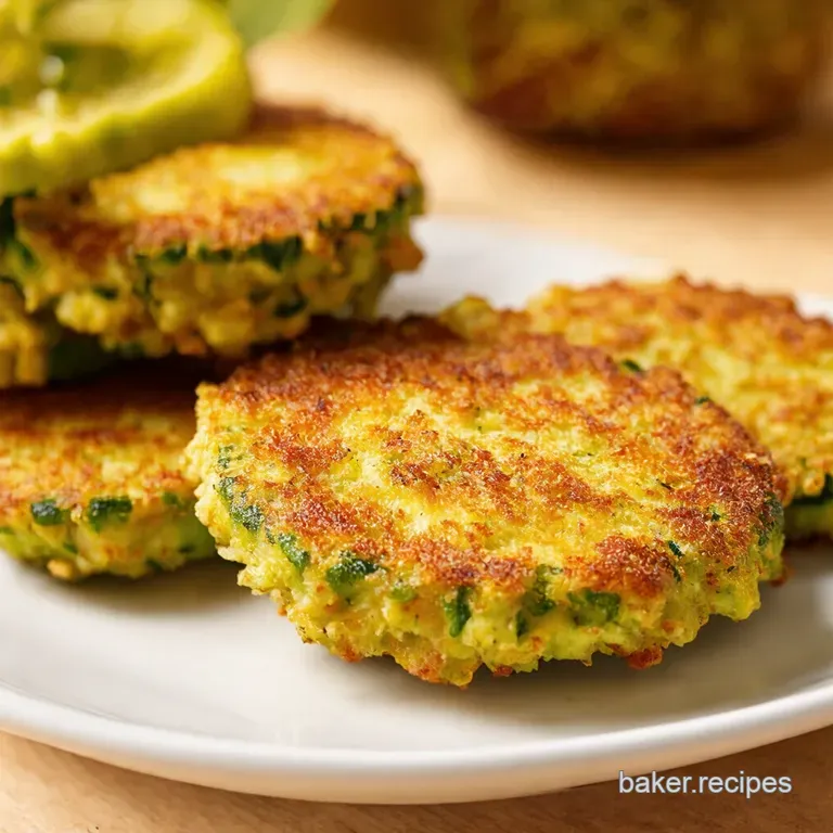 Golden Zucchini Fritters with Herby Garlic Aioli presentation