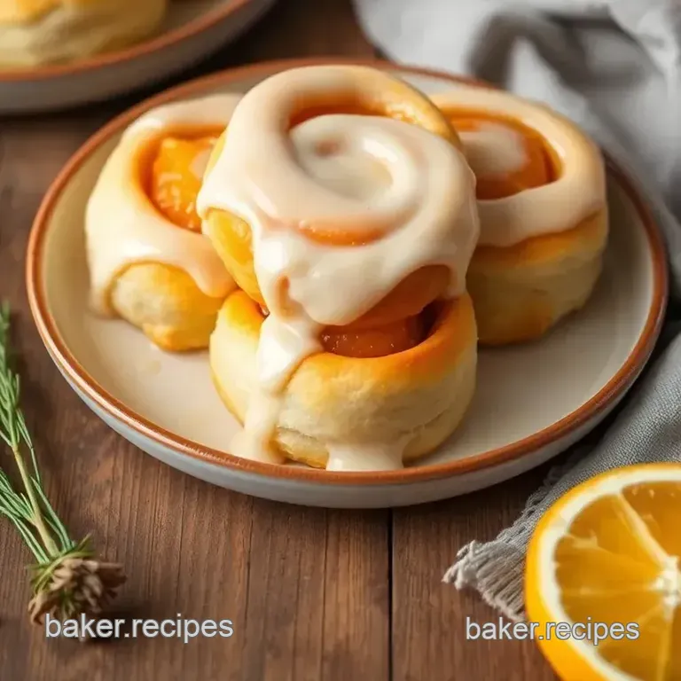 Quick & Gooey Orange Sweet Rolls presentation