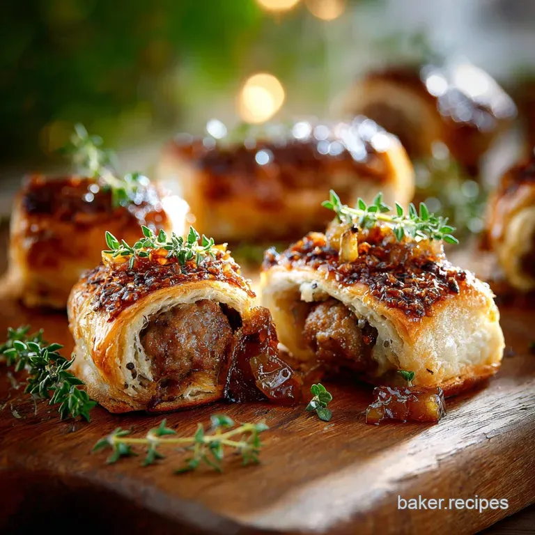 Finger Foods: the Cracking Classic Gourmet Sausage Rolls Recipe presentation