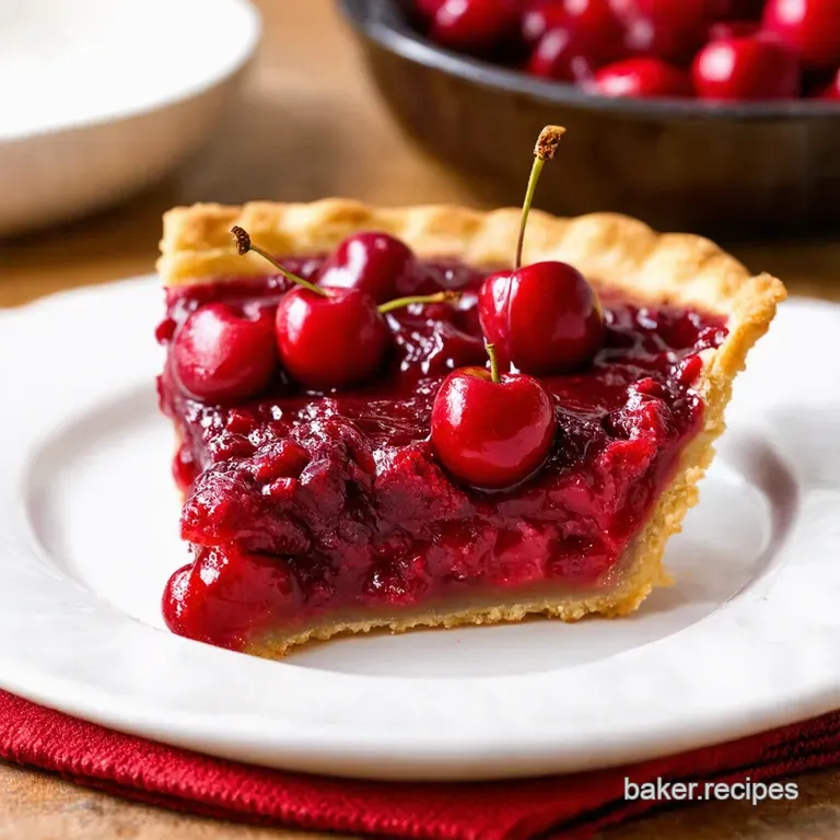 Grandmas Perfect Cherry Pie Filling from Scratch presentation