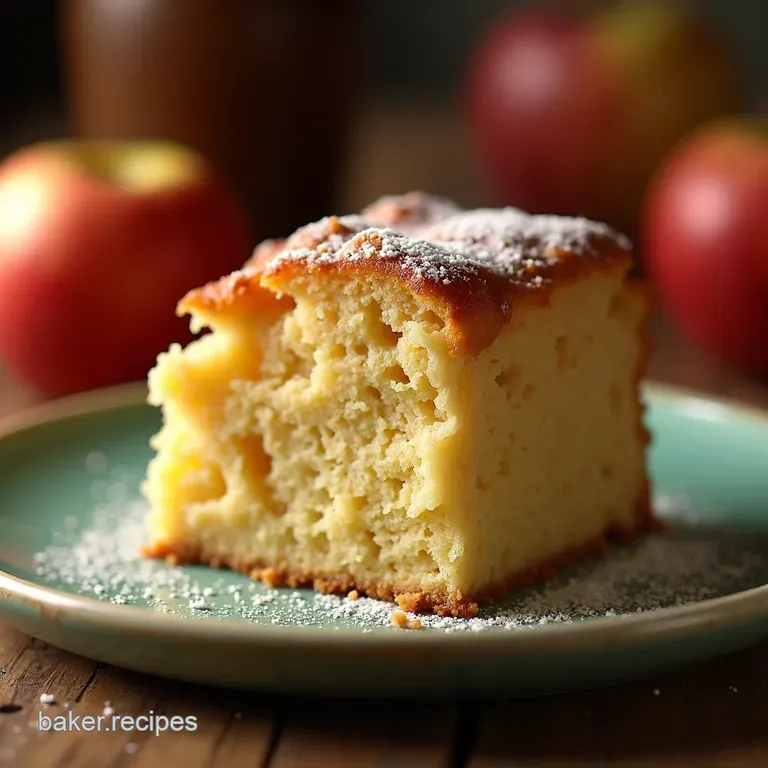 Grannys Irish Apple Cake presentation