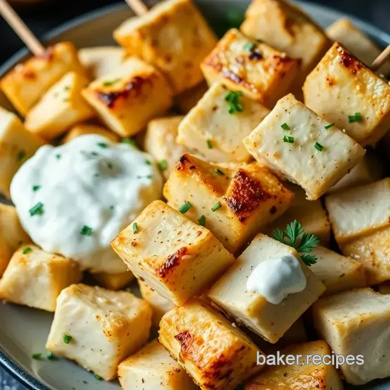 Greek Yogurt Marinated Chicken Skewers with Lemon-Herb Rice