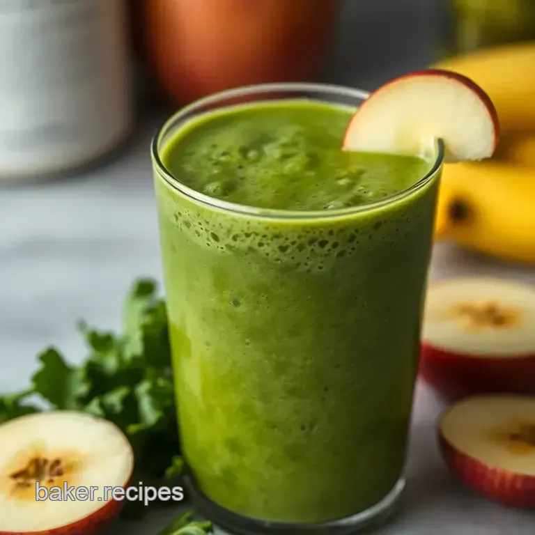 Green Glory Kale Smoothie: a Nutrient-Packed Delight presentation