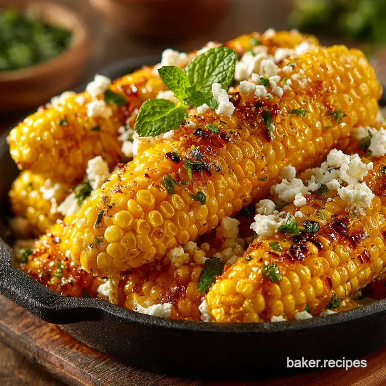 Grilled Corn Salad with Feta Mint the Perfect Sidekick for Chicken presentation