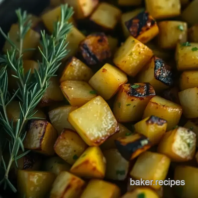 Grilled Garlic & Herb Potatoes: Rustic Flavor Effortless Grilling presentation
