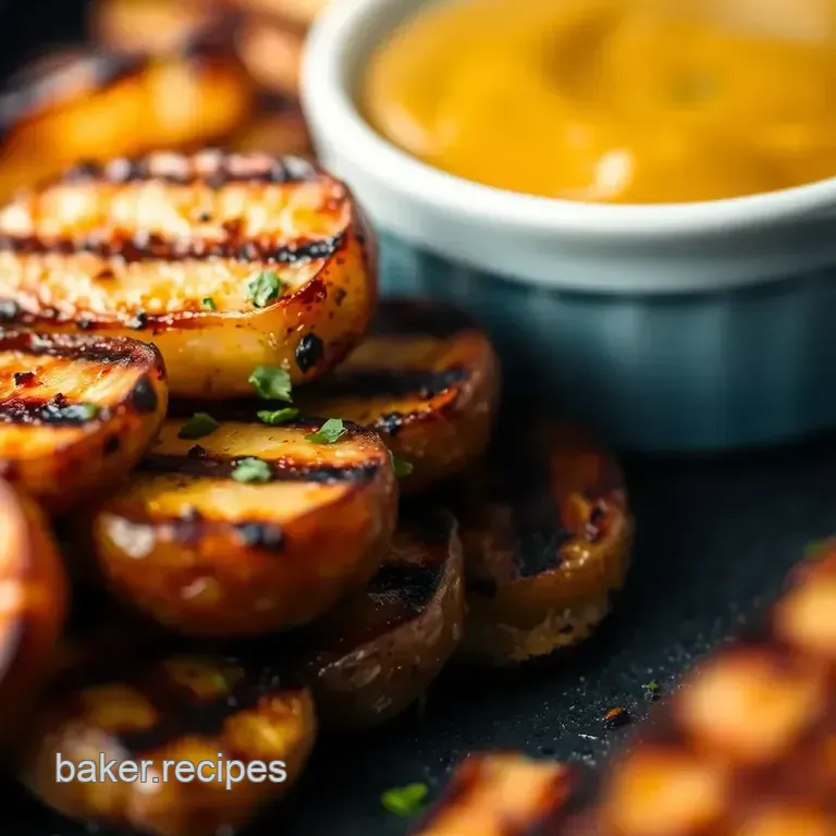 Grilled Baked Potatoes presentation