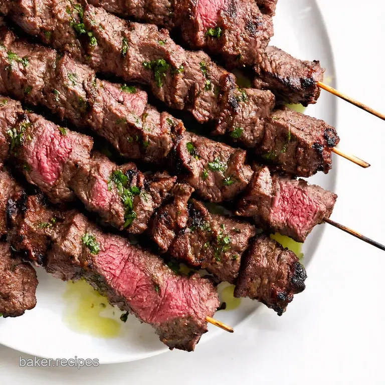 Grilled Steak Kabobs with Zesty Herb Marinade