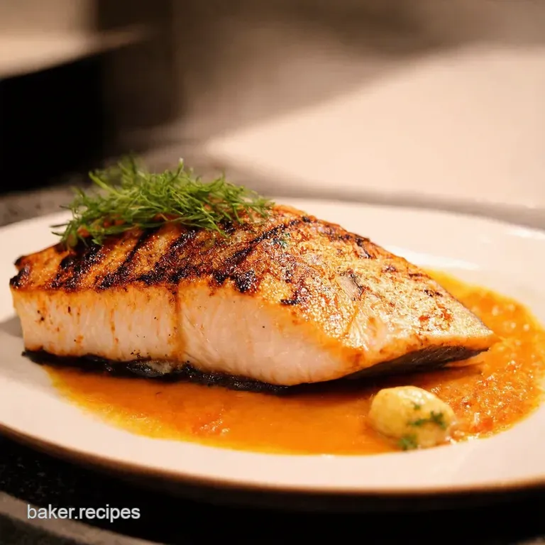 Grilled Swordfish with Lemonherb Marinade presentation